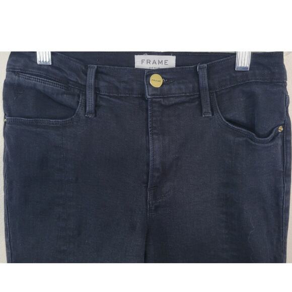 Frame Jeans Womens Size 27 Le High Skinny Jeans De Jeanne Ankle Punk Goth Rock - Picture 3 of 9